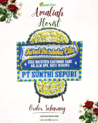 Papan Bunga Duka di Astana Anyar