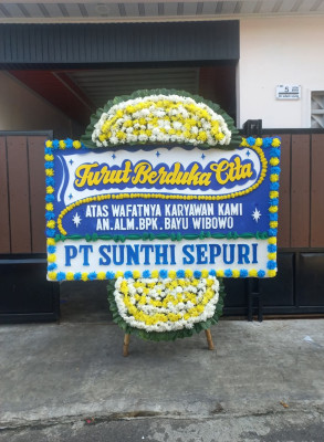 Papan Bunga Duka di Astana Anyar
